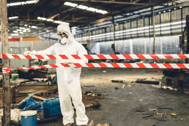 Professional Infectious Disease Decontamination technician working in Lakewood, OH